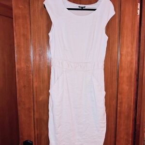 Theory Women's Beige Sheath Dress Size 10